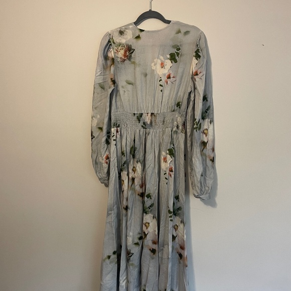 ASOS v-neck long sleeve midi dress - Picture 9 of 9